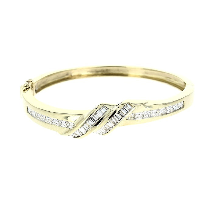 Ladies 18kt Yellow Gold 2.00cts Diamond Bracelet