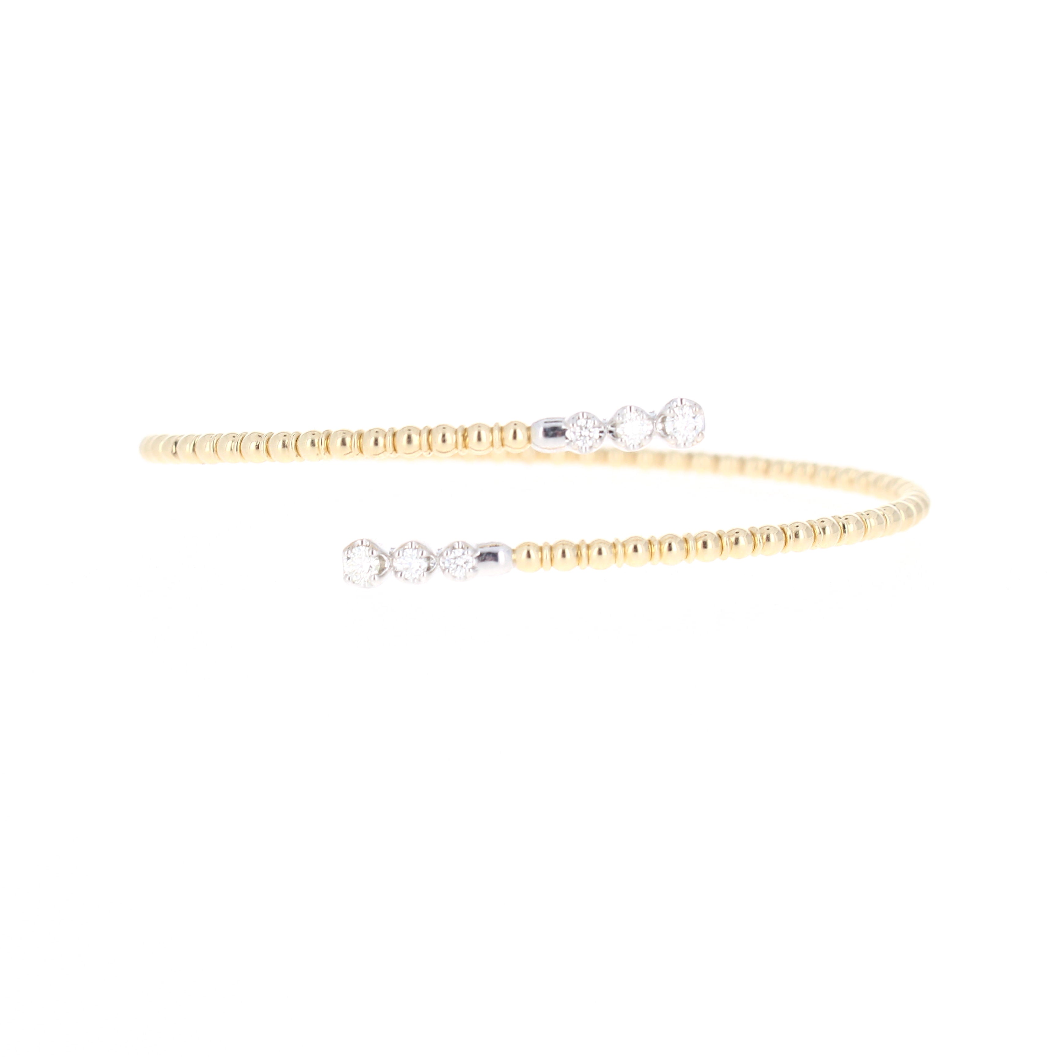 Ladies 14kt Yellow Gold 0.33cts Diamond Bracelet