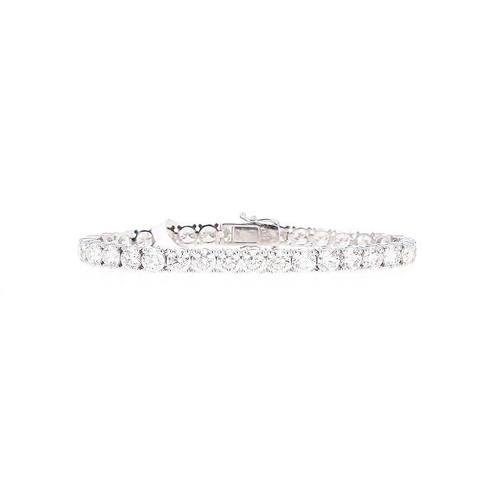 Ladies 14kt White Gold 18.03cts Diamond Tennis Bracelet