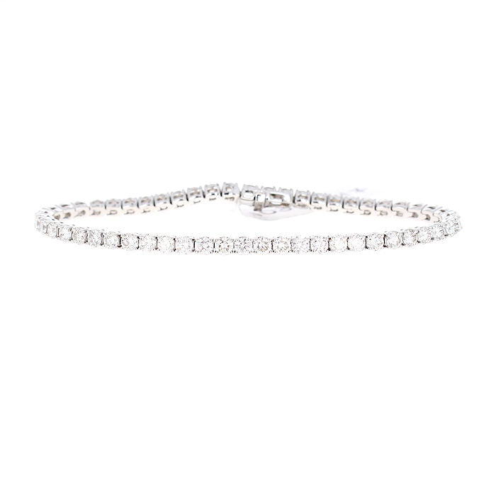 Ladies 14kt White Gold 5.54cts Diamond Tennis Bracelet