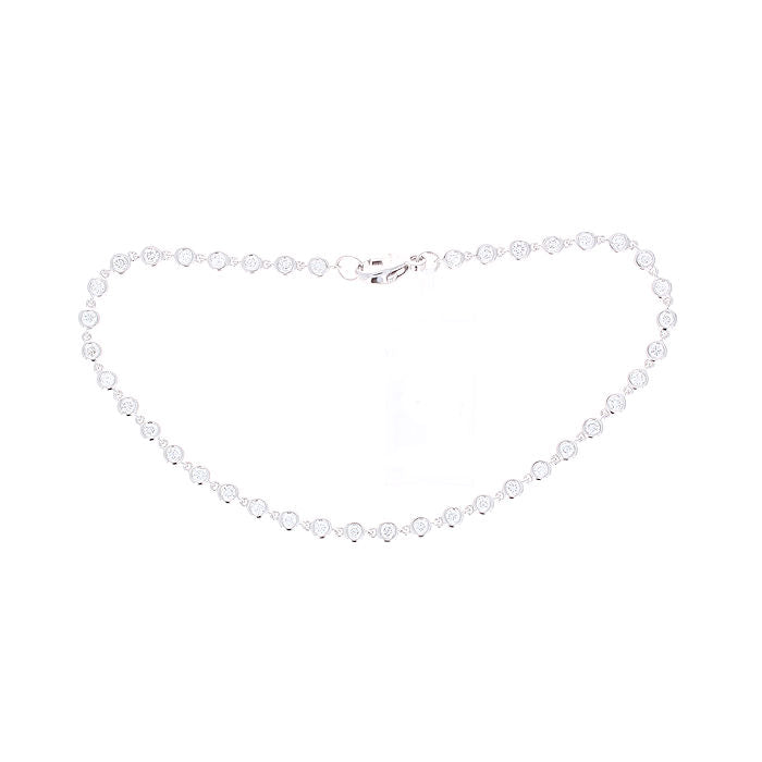 Ladies 14kt White Gold 1.00cts Diamond Bracelet
