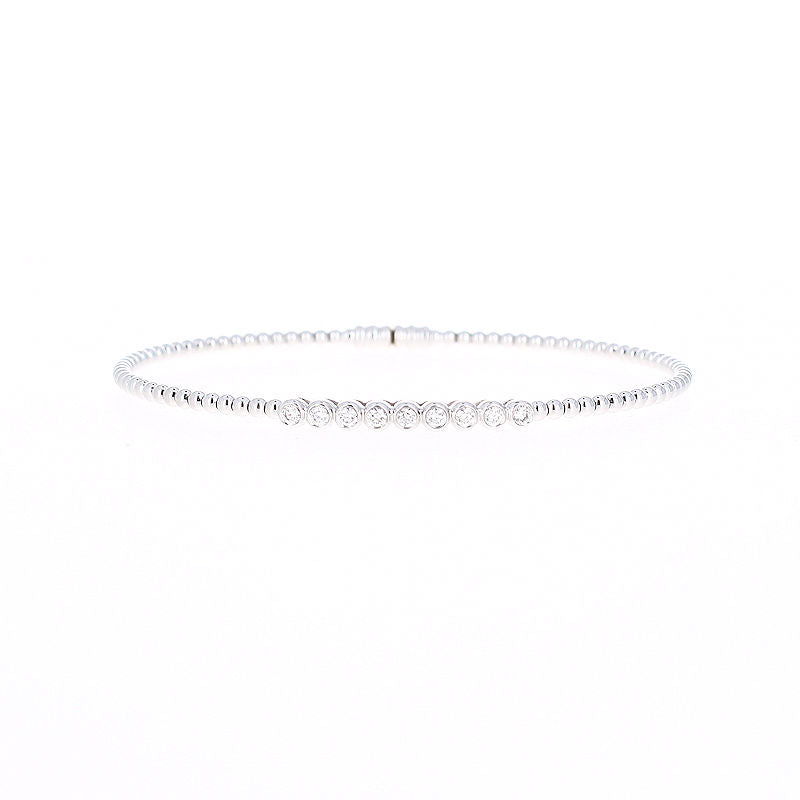 Ladies 18kt White Gold 0.27cts Diamond Bracelet
