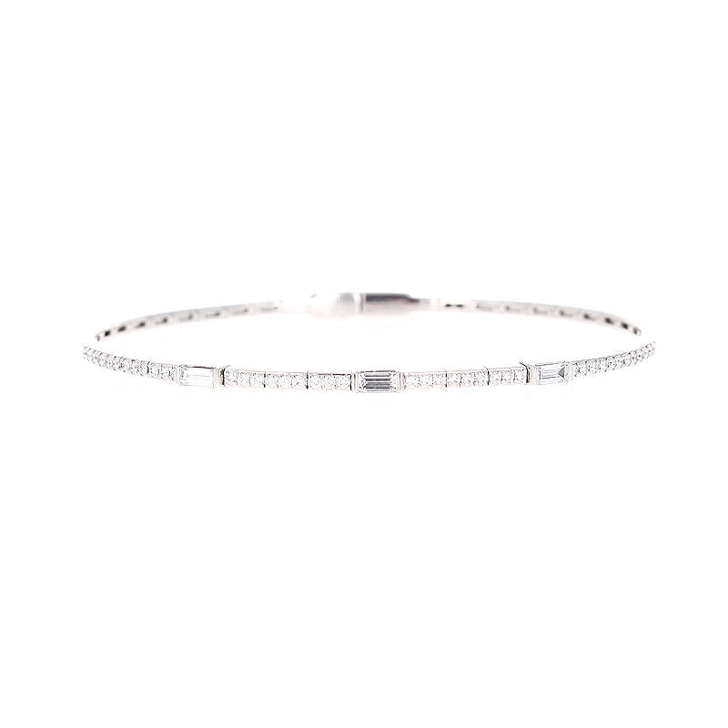 Ladies 18kt White Gold 0.54cts Diamond Bracelet By Simon G