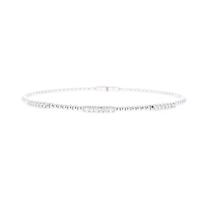 Ladies 18kt White Gold 0.21cts Diamond Bracelet By Simon G