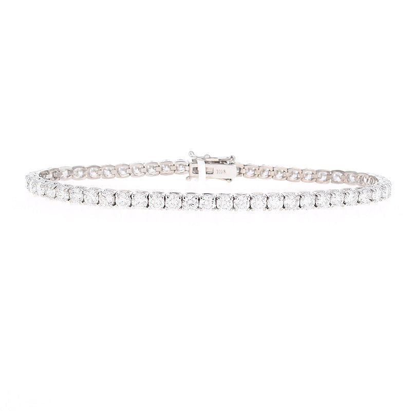 Ladies 14kt White Gold 6.28cts Diamond Tennis Bracelet