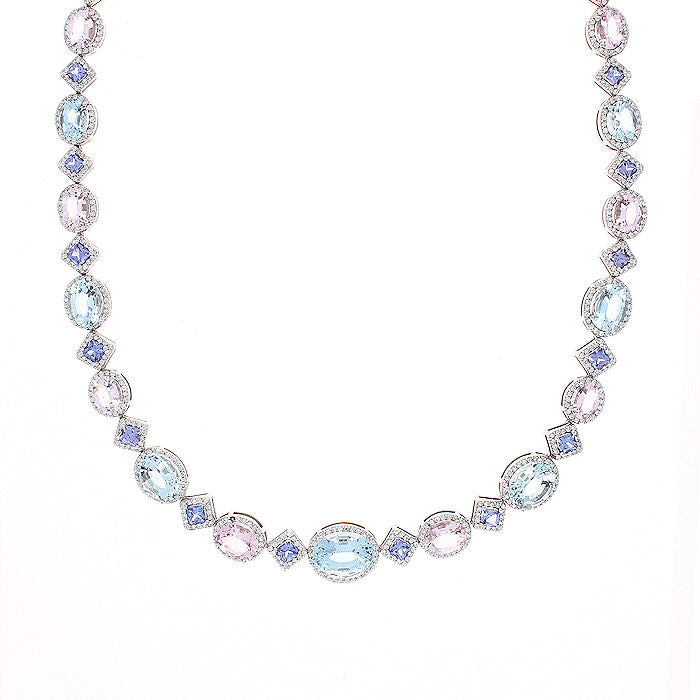 Ladies Multi-Gemstone Necklace