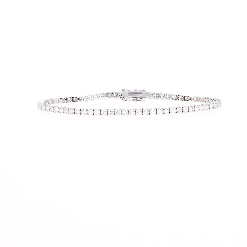 Ladies 14kt White Gold 3.35cts Diamond Tennis Bracelet