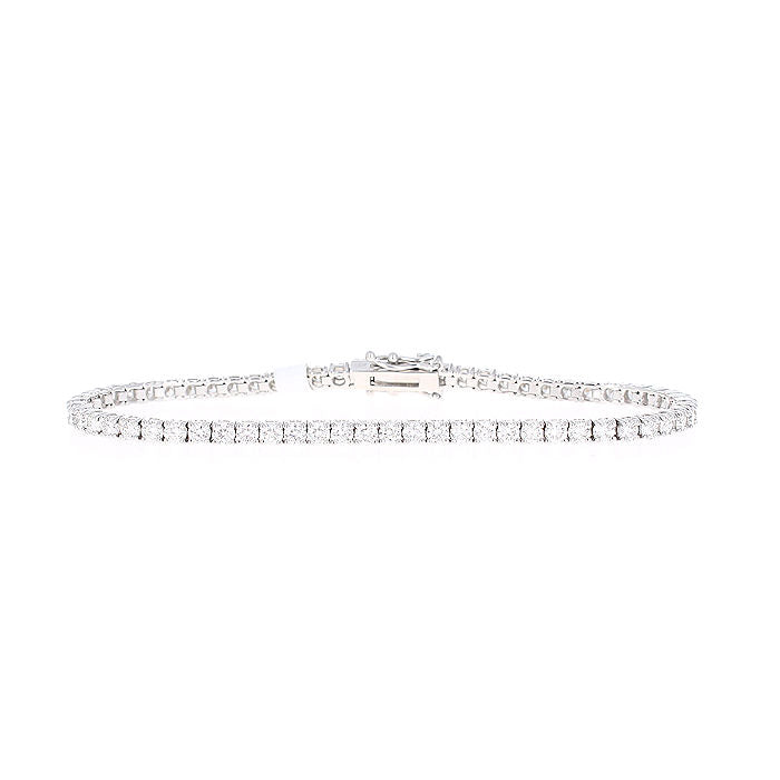 Ladies 14kt White Gold 2.64cts Diamond Tennis Bracelet