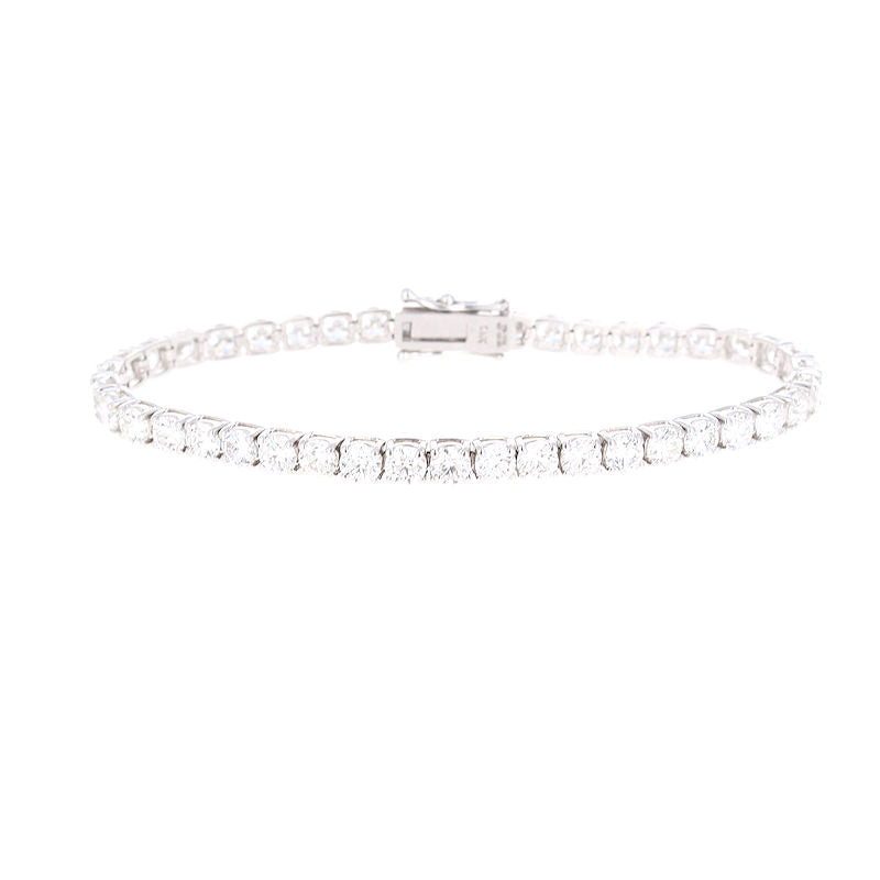 Ladies 14kt White Gold 10.89cts Diamond Tennis Bracelet