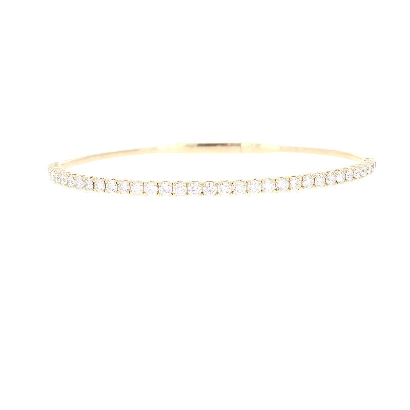 Ladies 14kt Yellow Gold 1.92cts Diamond Flexible Bracelet