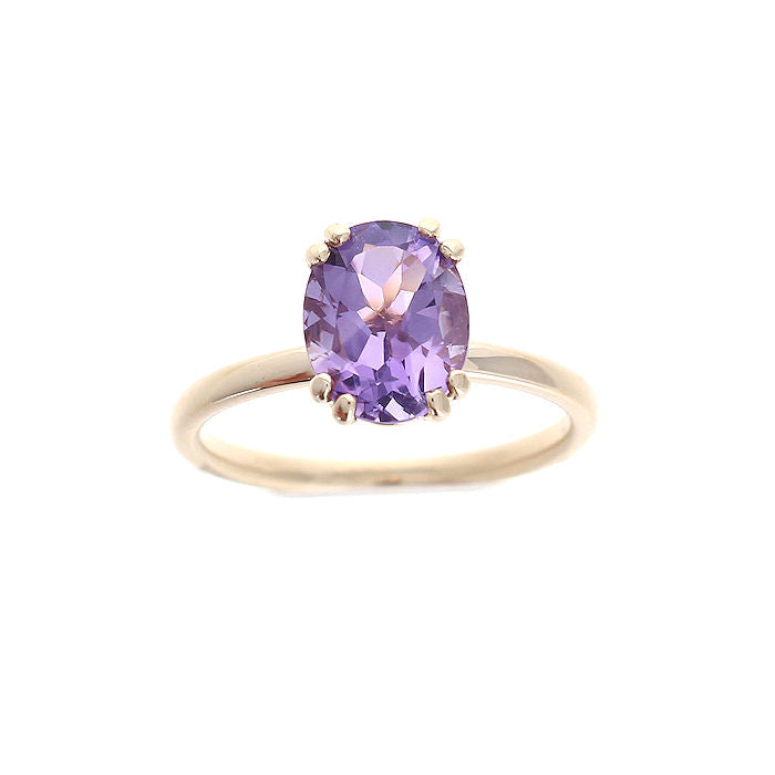 Ladies 14kt Yellow Gold 1.55ct Amethyst Ring