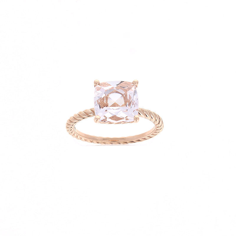 Ladies 14kt Rose Gold 3.20ct Morganite Ring