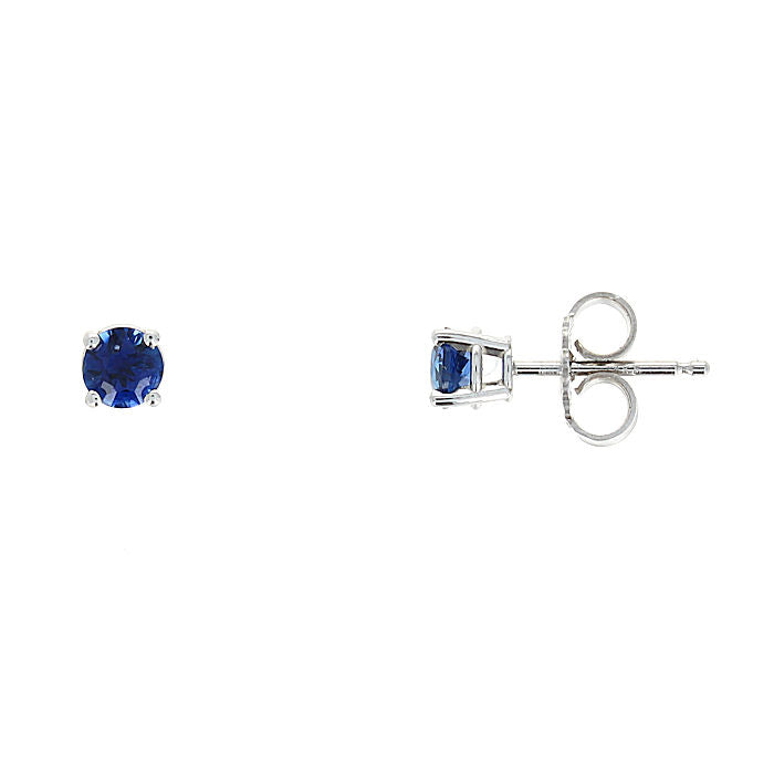 Ladies 14kt White Gold 0.57cts Sapphire Earrings