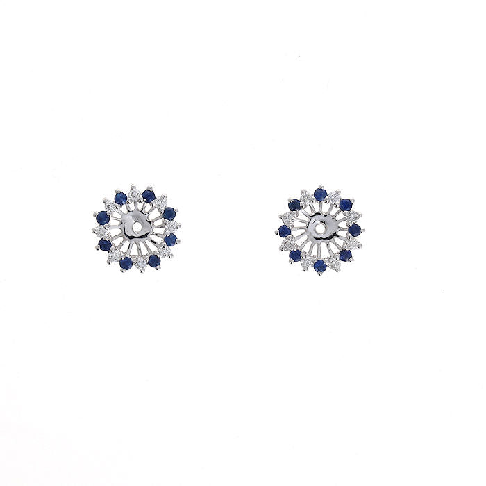 Ladies 14kt White Gold 0.24cts Sapphire and 0.17cts Diamond Jackets