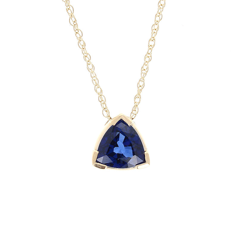 Ladies 14kt Yellow Gold 1.75ct Tanzanite Pendant