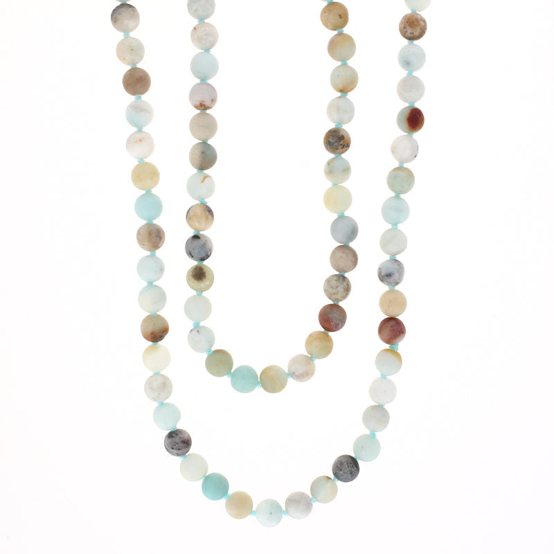 Ladies Amazonite Bead Necklace