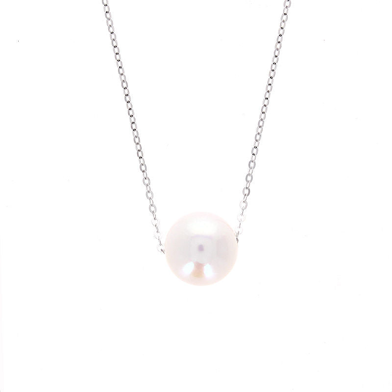 Ladies 14kt White Gold 10mm Freshwater Pearl Pendant