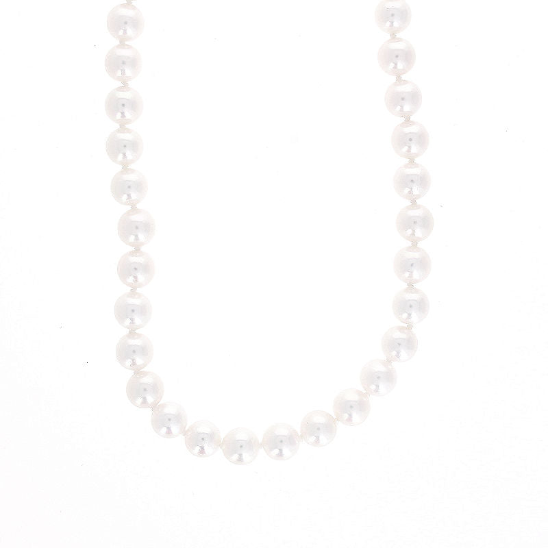 Ladies 14kt Yellow Gold 6-6.5mm Pearl Necklace
