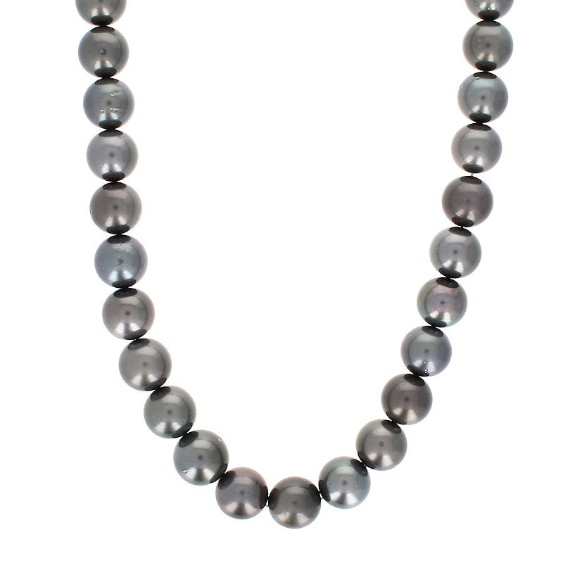 Ladies 11x12.50mm Tahitian Pearl Strand Necklace