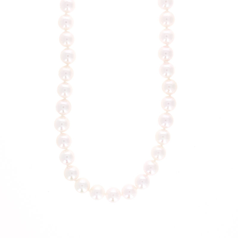 Ladies 14kt White Gold 6.5-7mm Pearl Necklace