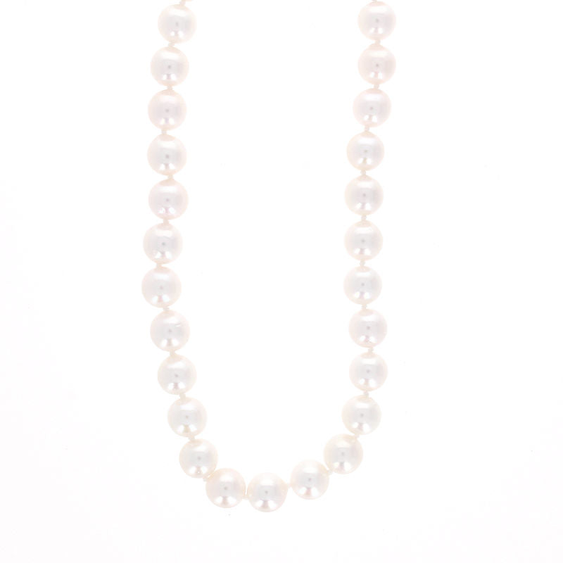 Ladies 14kt Yellow Gold 7-7.5mm Pearl Necklace
