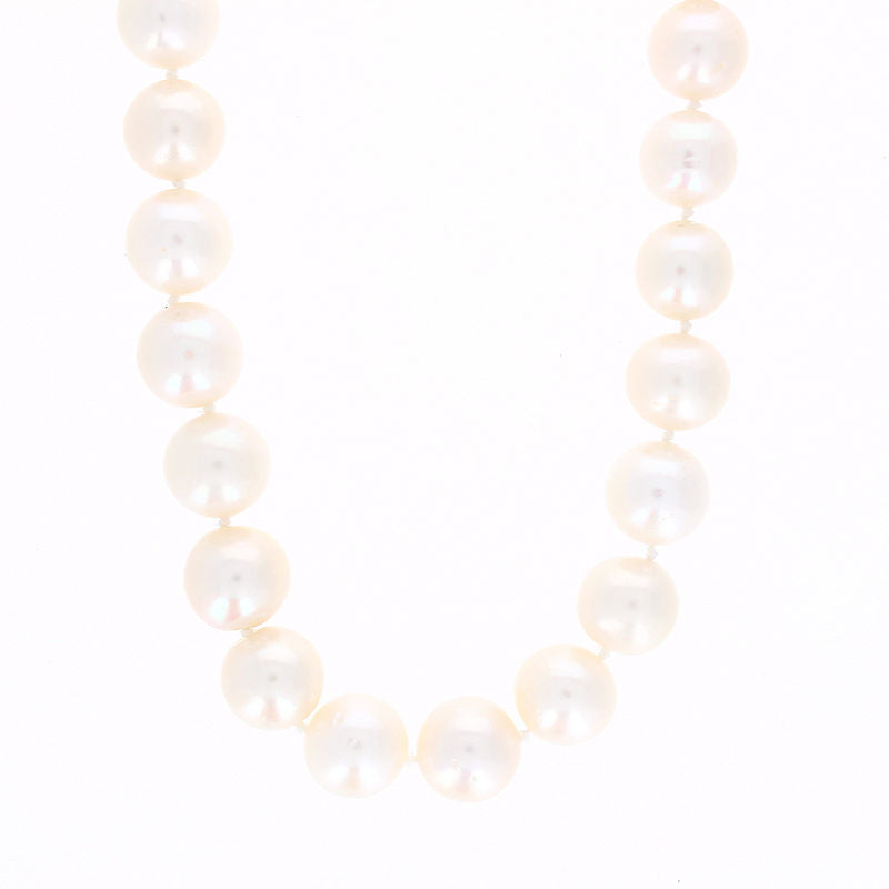 Ladies 14kt Yellow Gold 11.5-12.5mm Freshwater Pearl Necklace