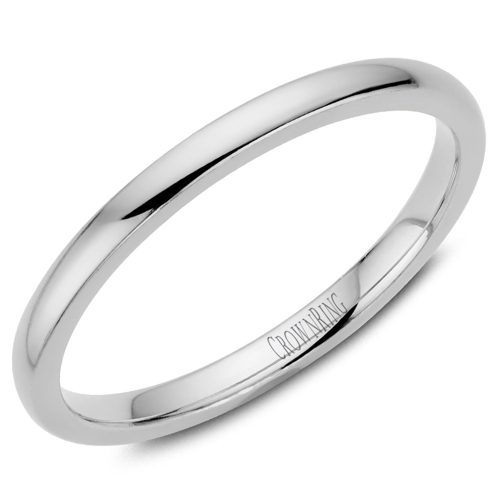 Ladies Palladium 2mm Wedding Band