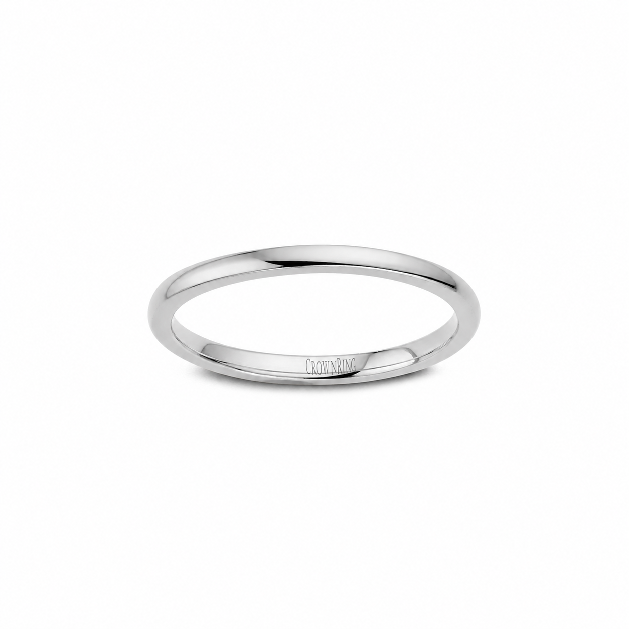 Ladies Palladium 2mm Wedding Band