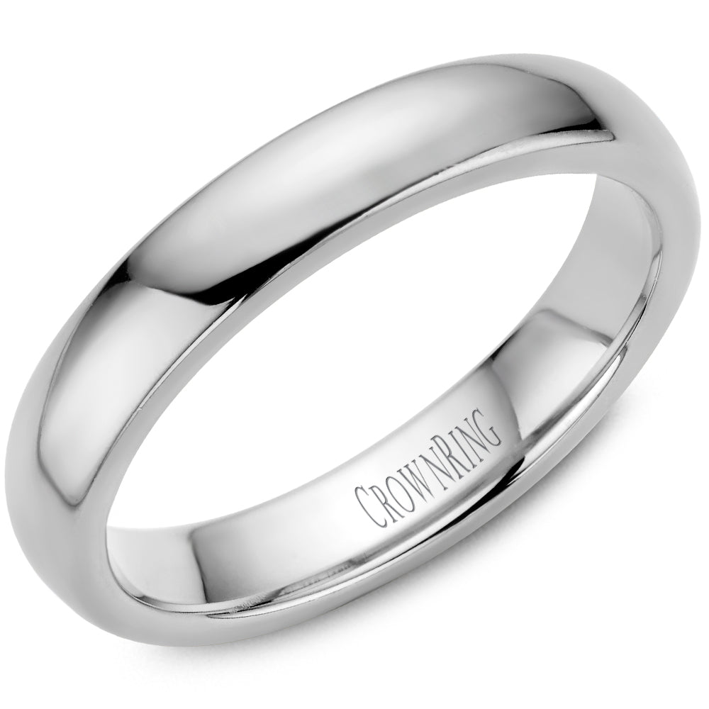 Ladies Platinum 4mm Wedding Band