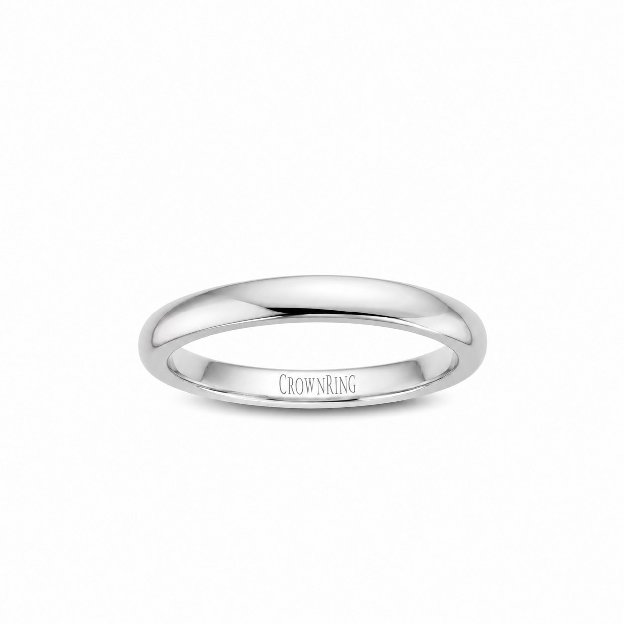 Ladies Platinum 3mm Wedding Band