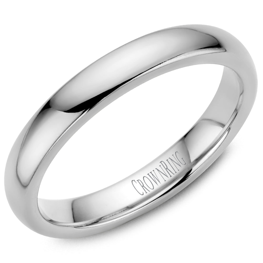 Ladies Platinum 3mm Wedding Band