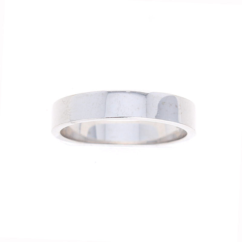 Ladies 14kt White Gold 4mm Flat Wedding Band
