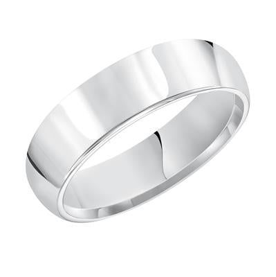 Ladies 14kt White Gold 3.81mm Wedding Band