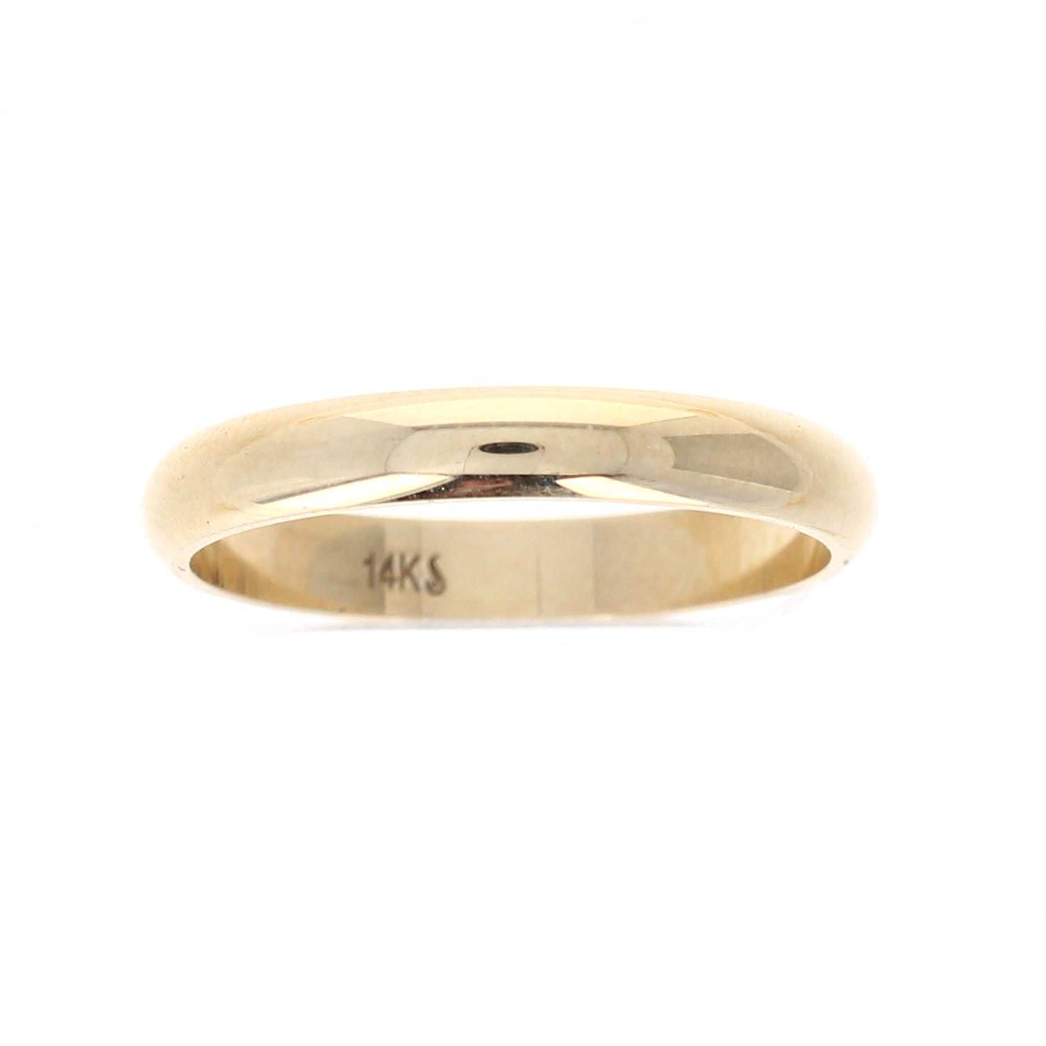 Ladies 14kt Yellow Gold 3mm Wedding Band