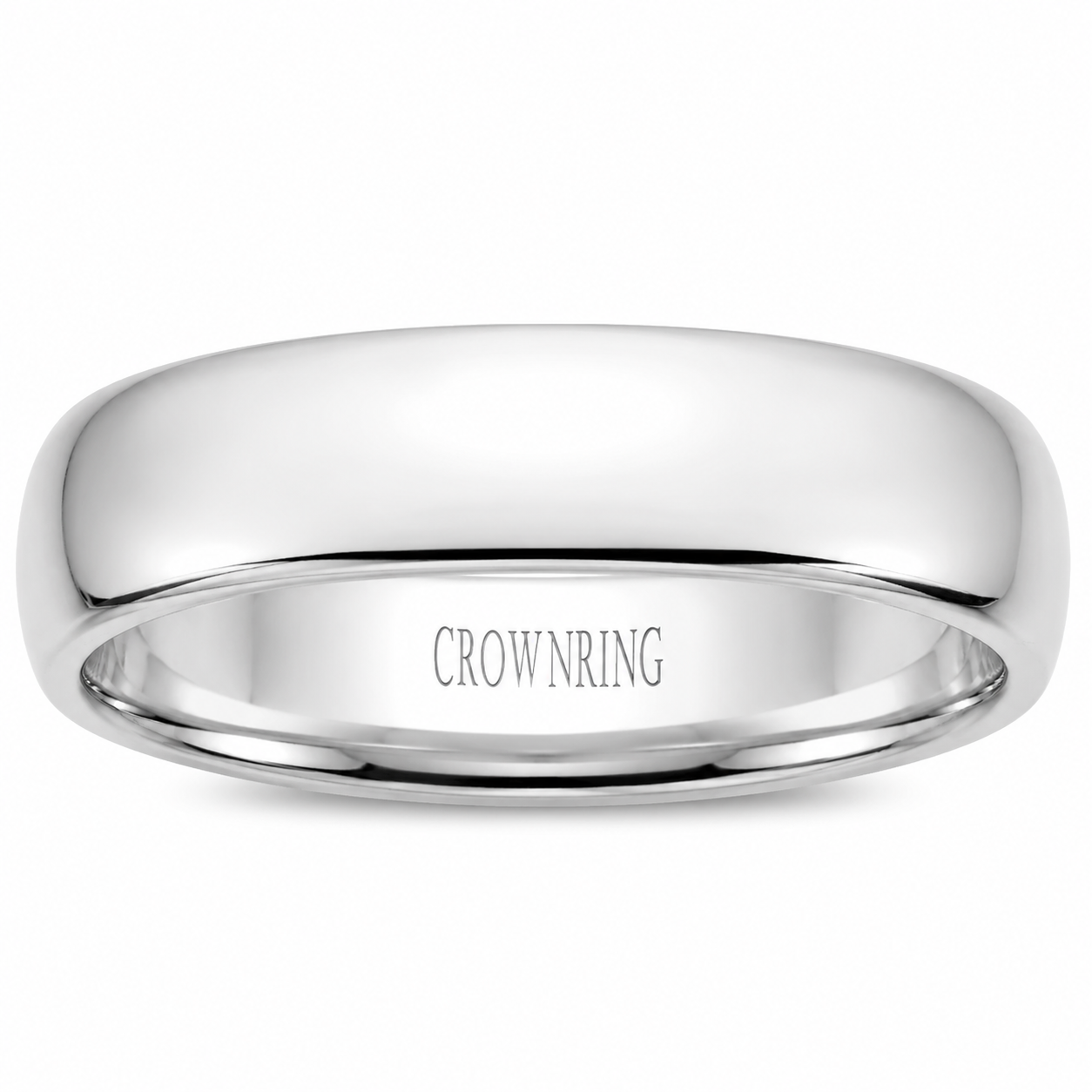 Mens Platinum 5mm Wedding Band