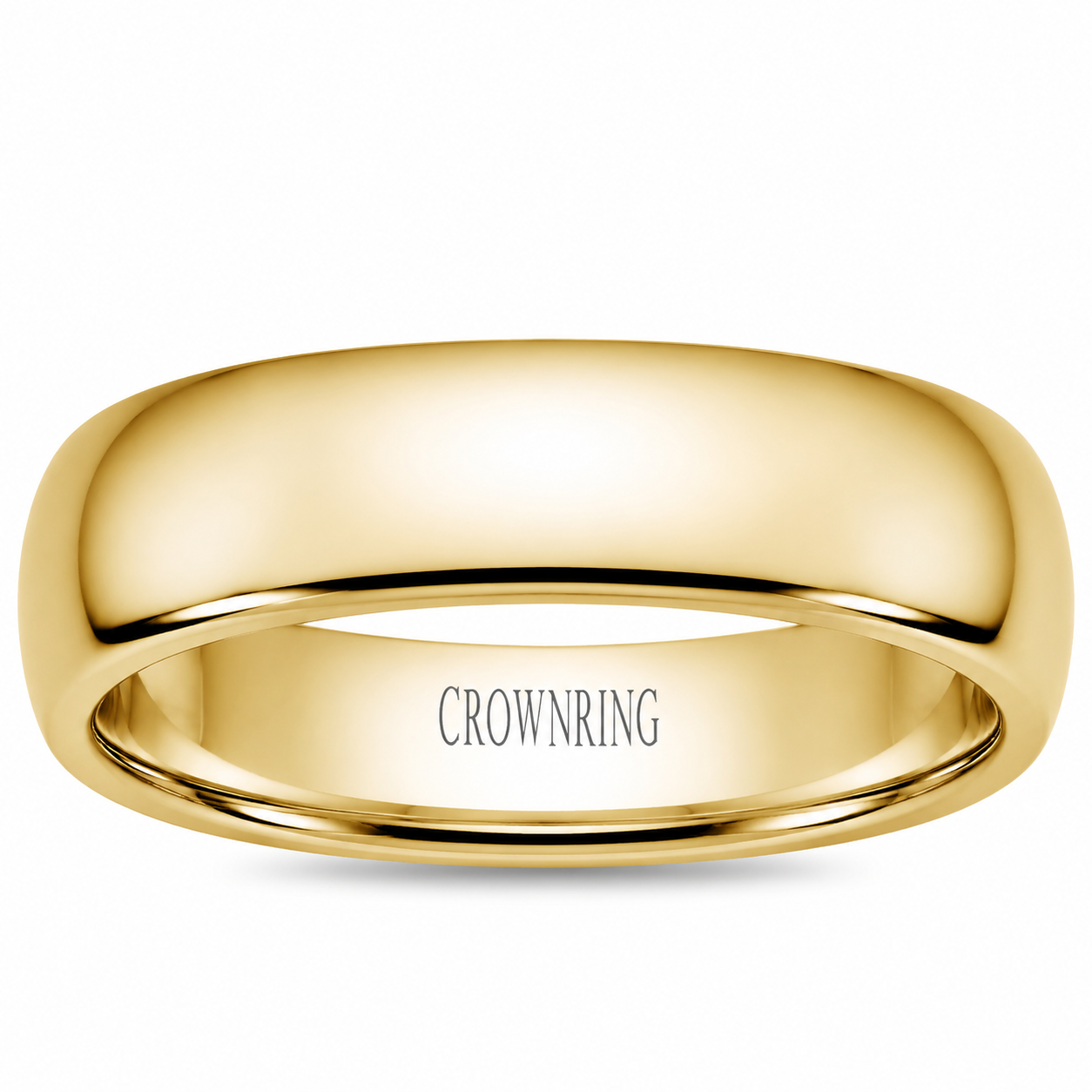 Mens 10kt Yellow Gold 5mm Wedding Band
