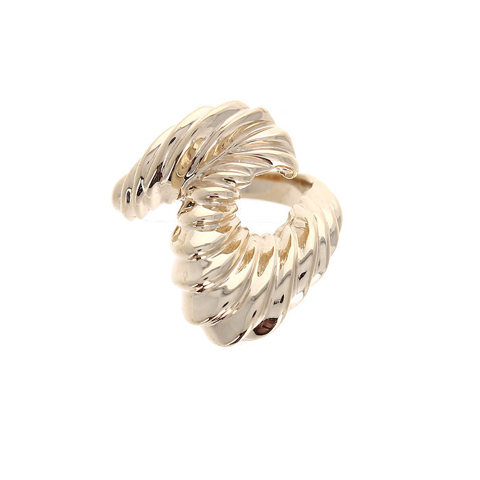 14kt Yellow Gold Corrugated Ring