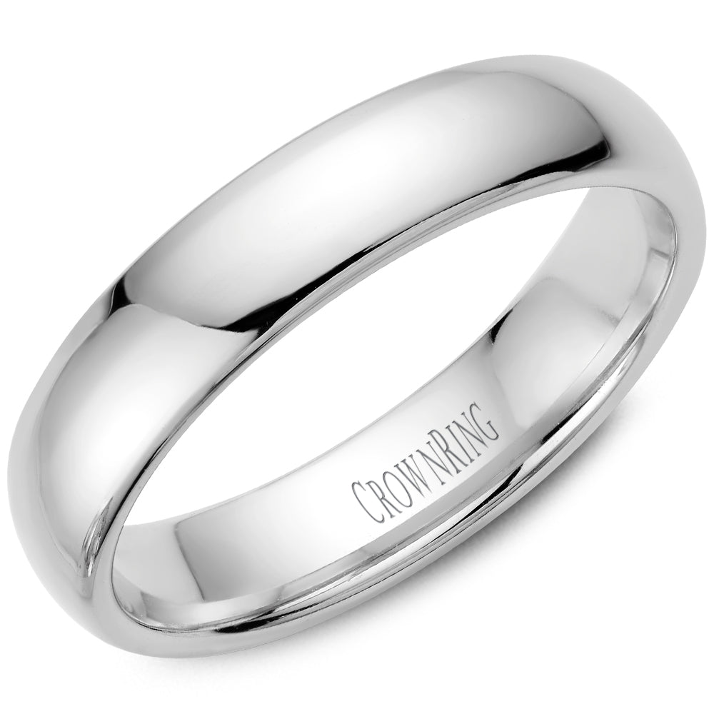 Men's 14kt White Gold 5mm Wedding Band