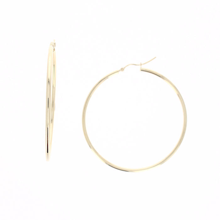 Ladies 14kt Yellow Gold Hoop Earrings