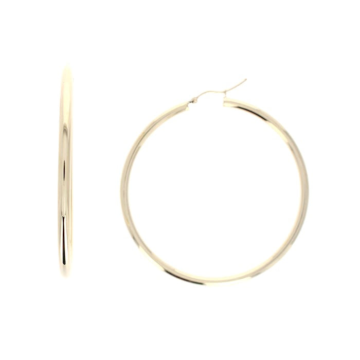 Ladies 14kt Yellow Gold Hoop Earrings