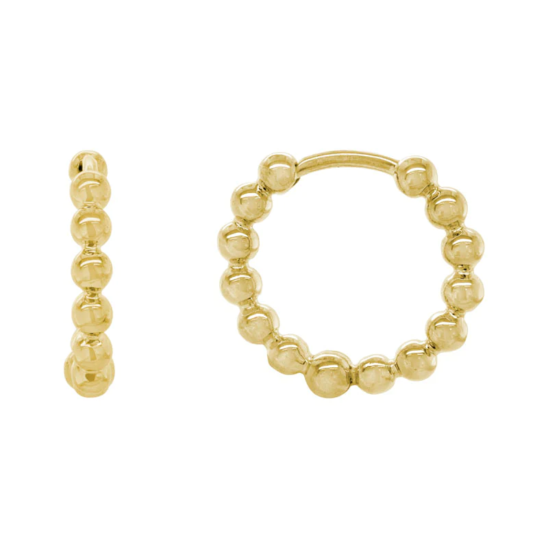 Ladies 14kt Yellow Gold Huggie Earrings