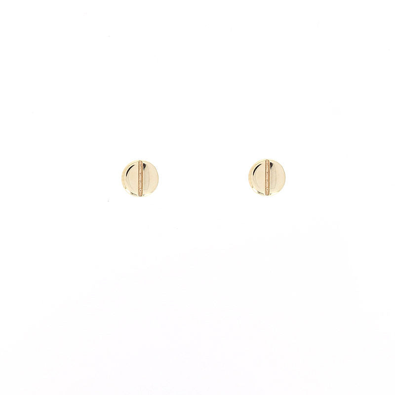 Ladies 14kt Yellow Gold Nail Head Stud Earrings
