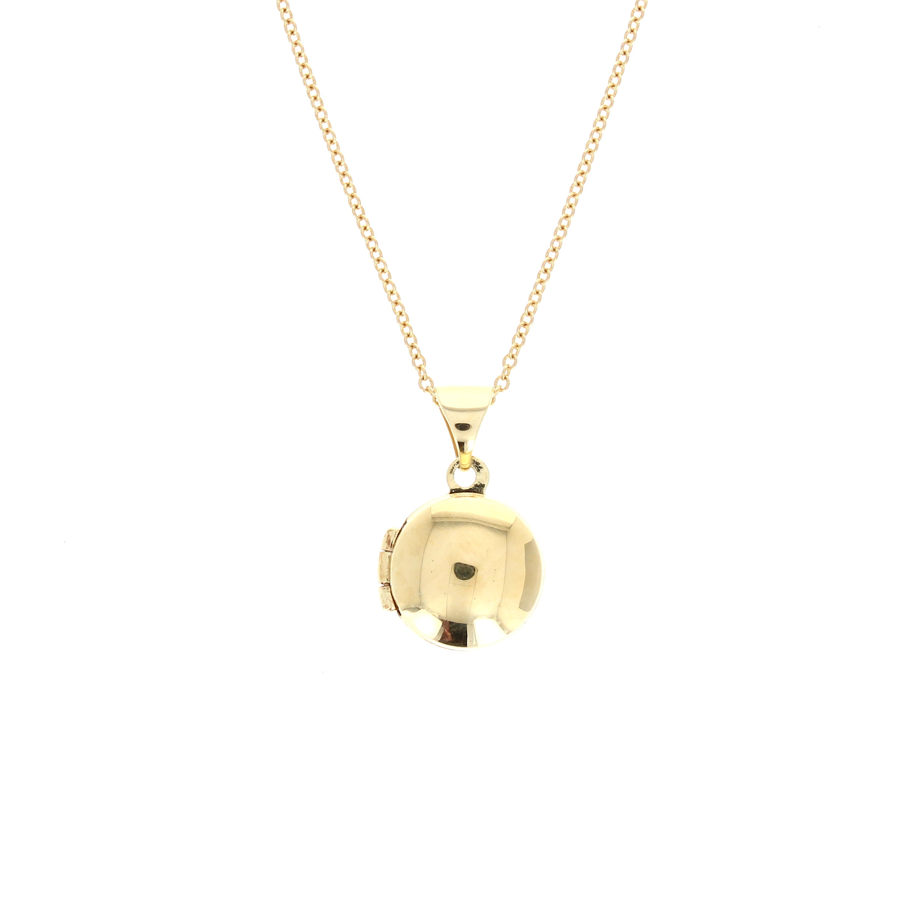 Ladies 14kt Yellow Gold Round Petite Locket