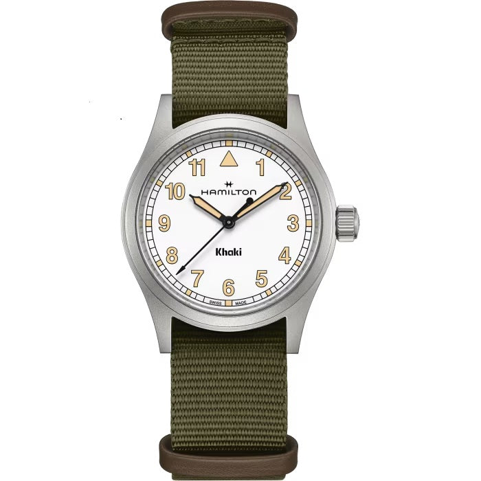 Mens Stainless Steel Khaki Field Hamilton Quartz Watch H69301910