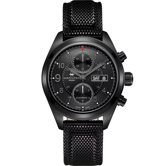 Mens Stainless Steel Khaki Field Hamilton Automatic Watch H71626735
