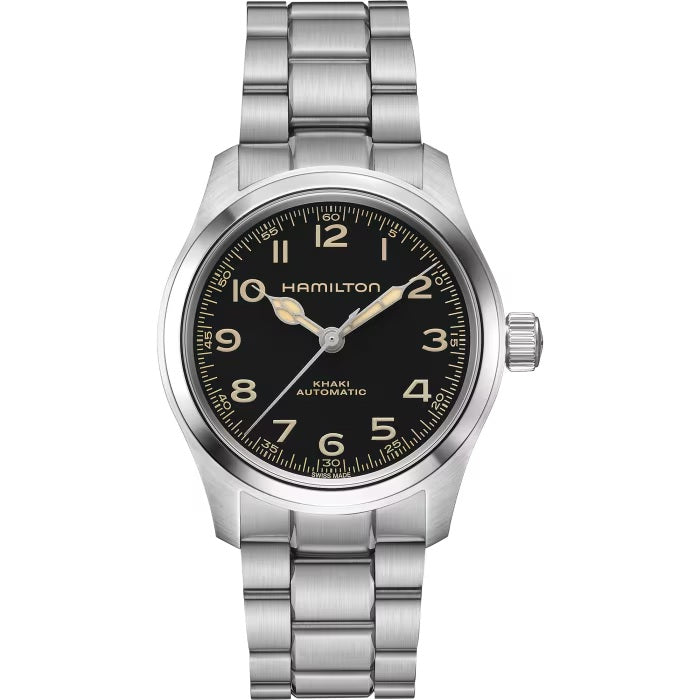 Mens Stainless Steel Khaki Field Murph Hamilton Automatic Watch H70405130