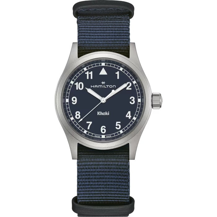 Mens Stainless Steel Khaki Field Hamilton Quartz Watch H69401940
