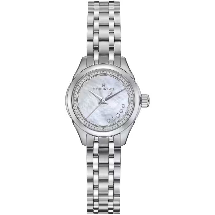 Ladies Stainless Steel Mother of Pearl Jazzmaster Hamilton Quartz Watch