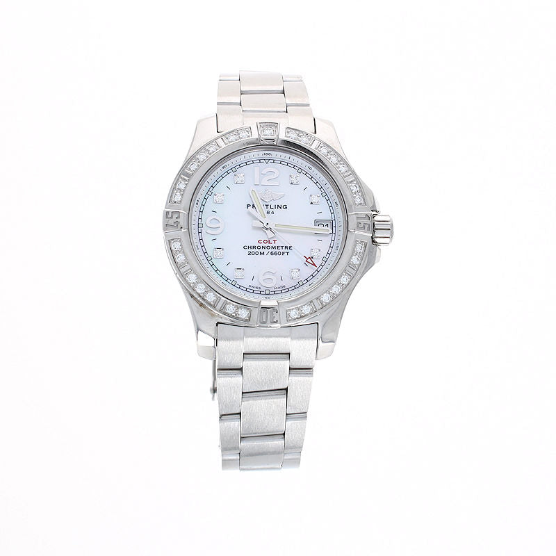 Ladies Stainless Steel Colt Lady Breitling Quartz Watch A7738853/A769