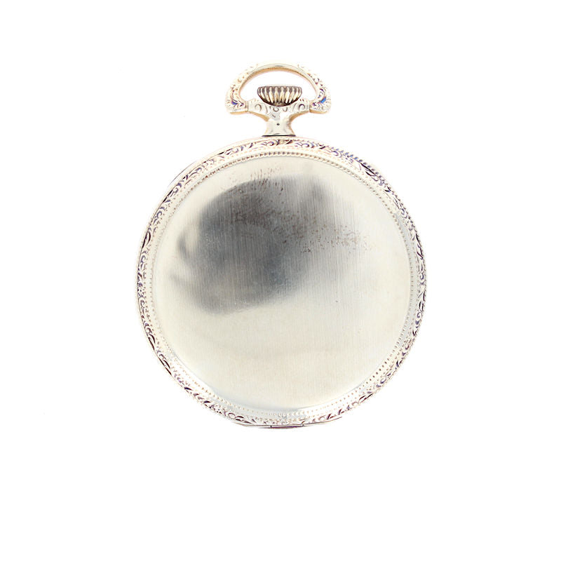 Hamilton 14kt Yellow Gold Filled Manual Wind Open Face Pocket Watch Circa 1922